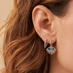 Criollas LUCKY EYE - Turquesa / Plata - Pendientes  | Agatha