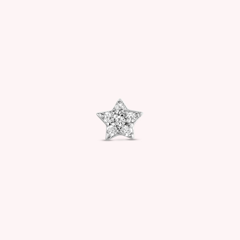 Piercing mini STARBRIL - Cristal / Plateado