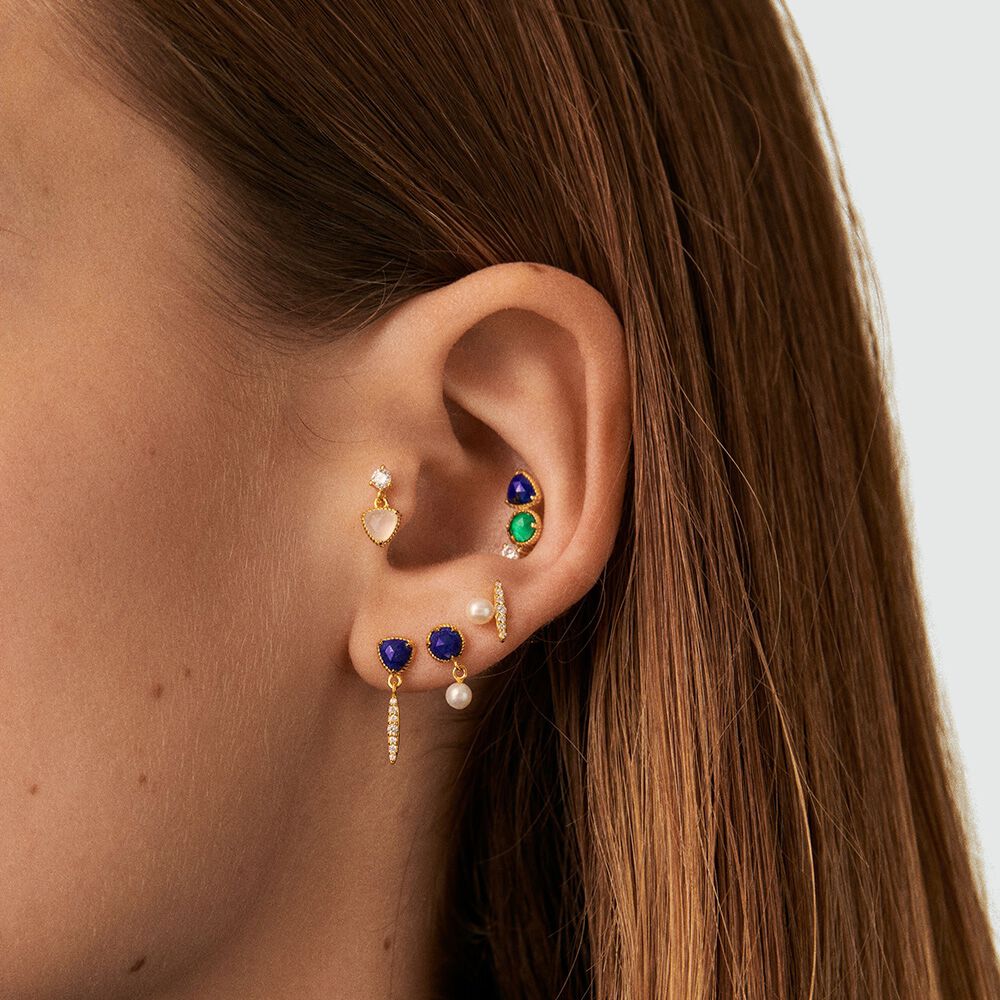 Piercing mini MIX & MATCH - Lapislazuli Azul - Piercings  | Agatha