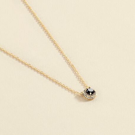 Collar corto IMPERIAL - Negro / Oro - Collares  | Agatha