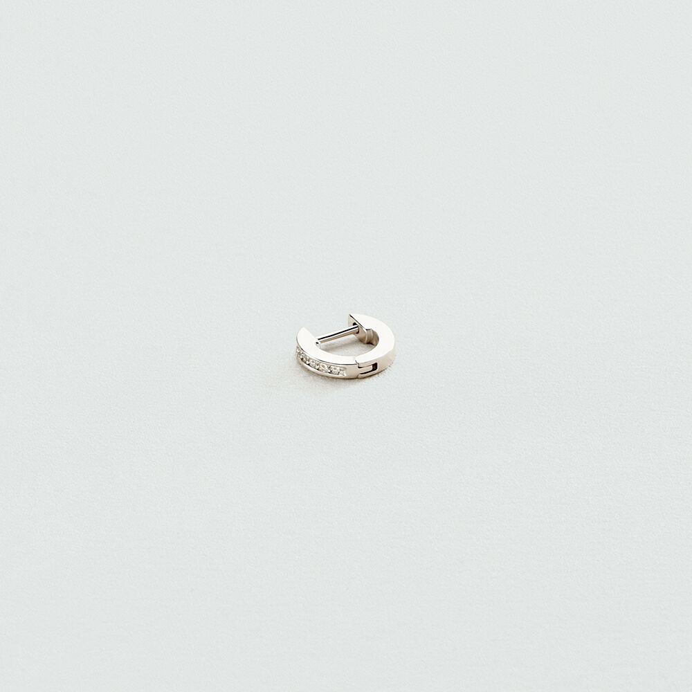 Piercing criolla CRIODIAM - Cristal / Plateado - Piercings  | Agatha