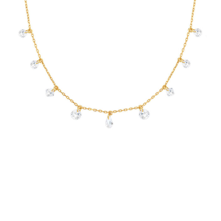Collar corto PETILLE - Cristal / Dorado - Collares  | Agatha