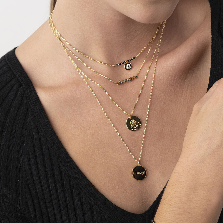 Collar corto SEMPRE - Cristal / Oro - Collares  | Agatha