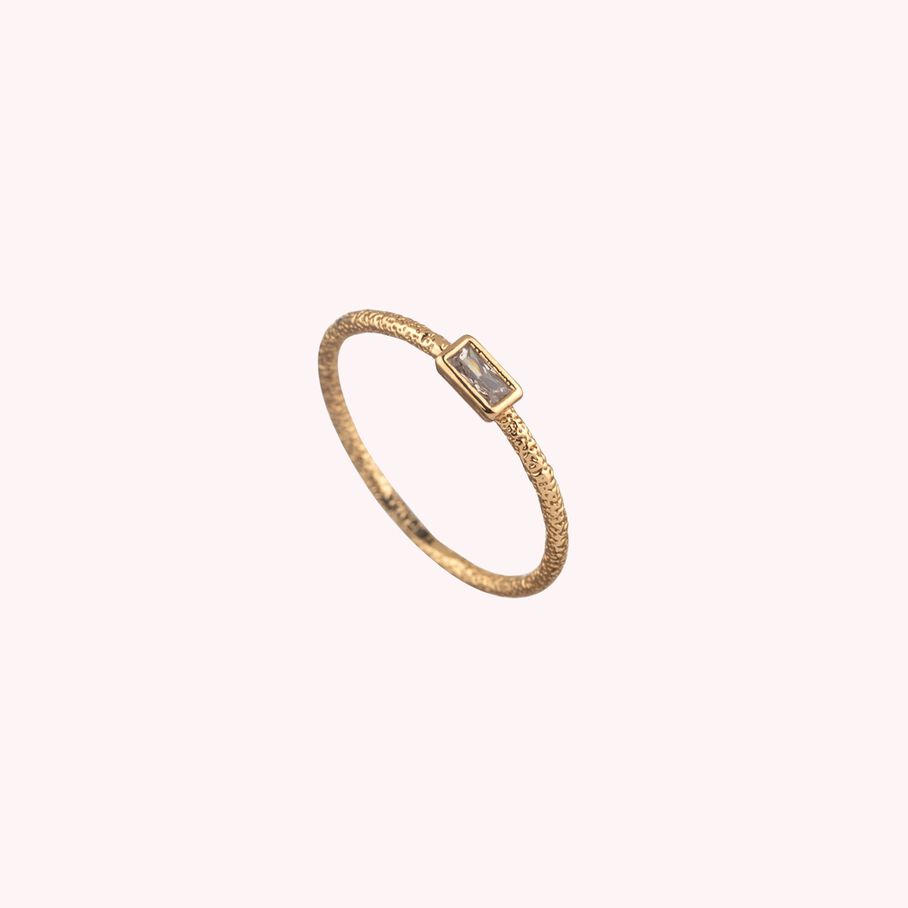 Anillo fino CLEOPATR - Cristal / Oro - Anillos  | Agatha