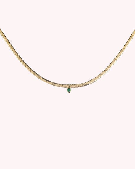 Collar corto NEITH - Verde / Dorado - Collares  | Agatha