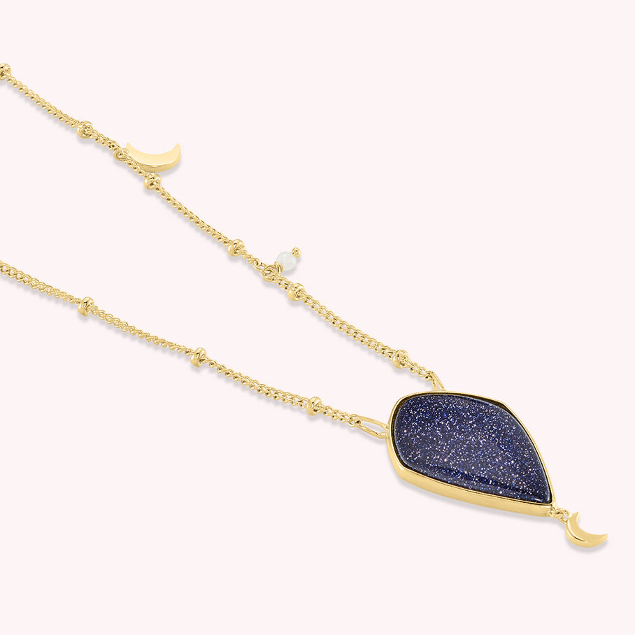 Collar midi ECLIPSE - Azul / Oro - Collares  | Agatha