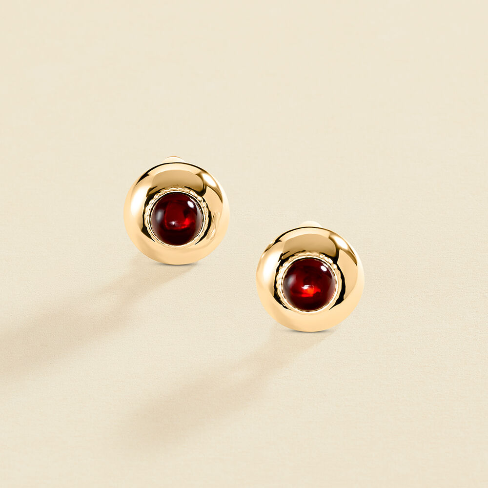 Pendientes de clip N-13 - Rojo / Oro - Pendientes de clip  | Agatha
