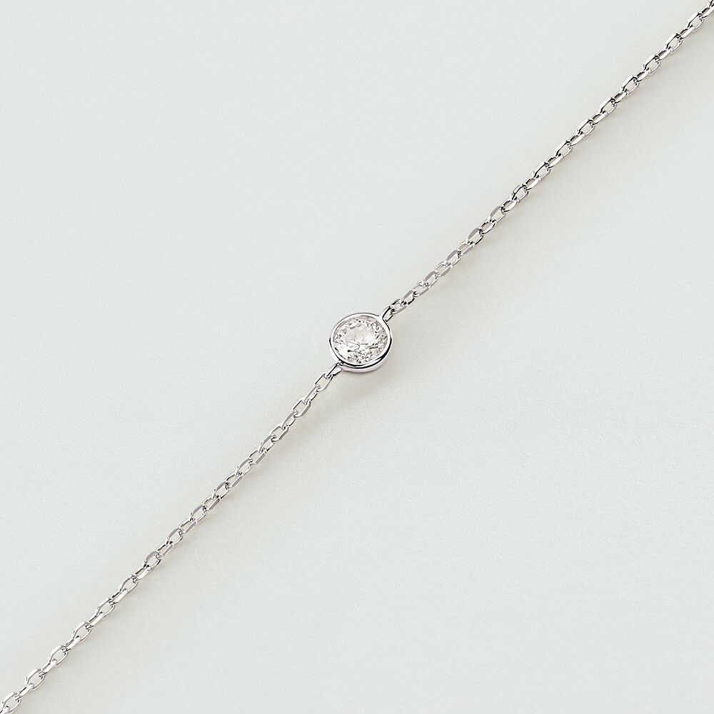 Pulsera de cadena BRILLANT - Cristal / Plateado - Pulsera de cadena  | Agatha