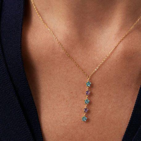 Collar midi SPACEAG - Multicolor / Oro - Collares  | Agatha
