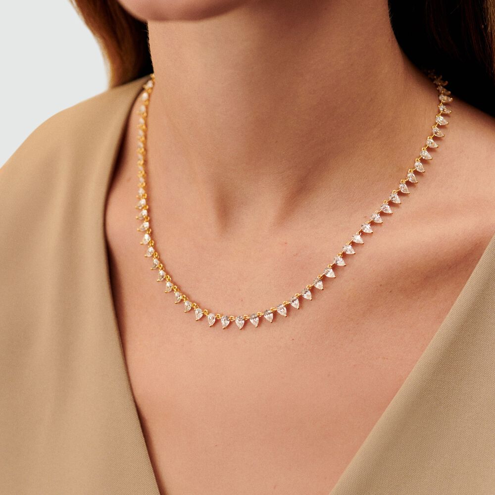 Collar corto OLIMPIA - Cristal / Dorado - Collar corto  | Agatha