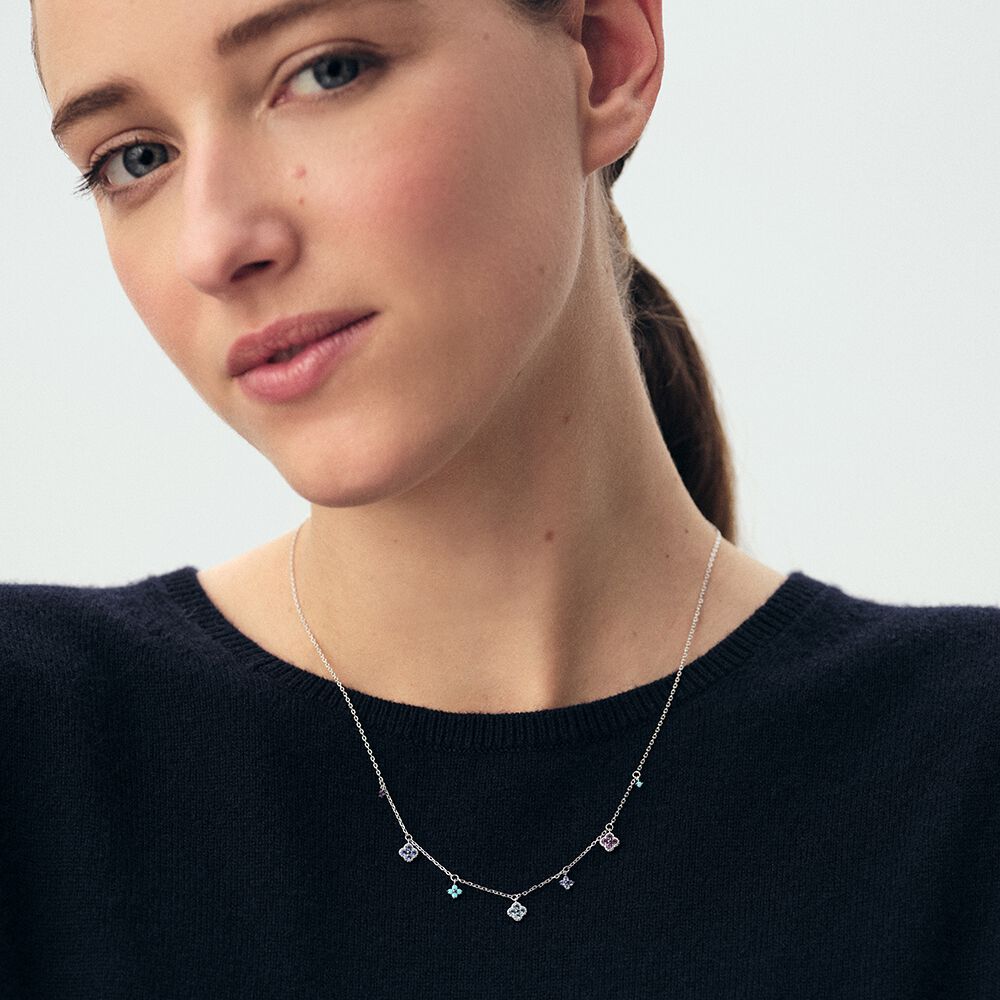 Collar corto BELOVED - Multicolor / Plata - Collar corto  | Agatha