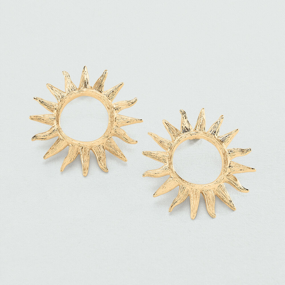 Pendientes largos ILIOS - Dorado - Pendientes de fantasía  | Agatha