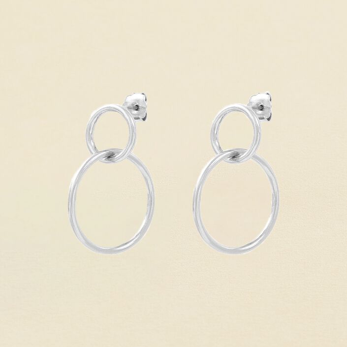 Pendientes largos TELES - Plata - Pendientes  | Agatha