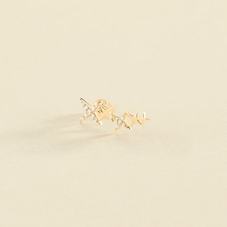 Piercing mini SHINING - Cristal / Dorado - Piercings  | Agatha