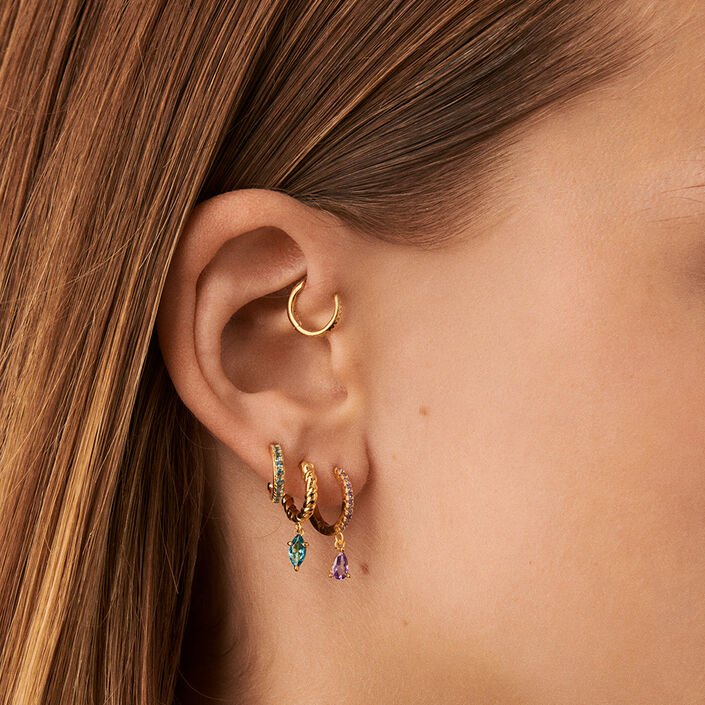 Piercing criolla RADIOSA - Lila - Piercings  | Agatha