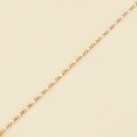 Pulsera de cadena SMARTY - Blanco / Oro - Pulseras  | Agatha