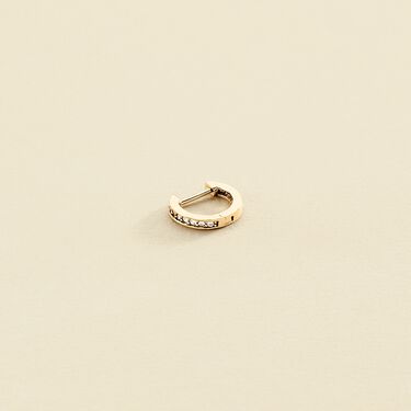 Piercing criolla CRIODIAM - Cristal / Dorado - Piercings  | Agatha