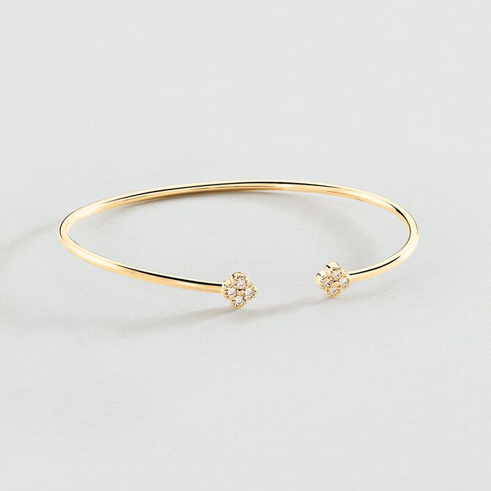 Pulsera rígida BELOVED - Cristal / Oro - Pulseras  | Agatha