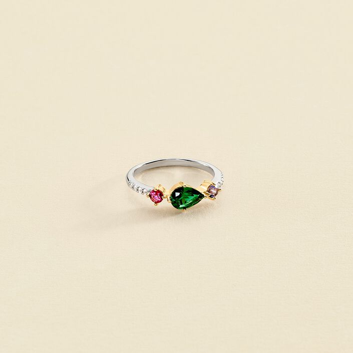 Anillo fino ASTRE - Multicolor / Oro - Anillos  | Agatha