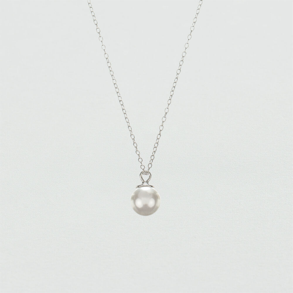 Collar corto PERL - Perla / Plata - Collar corto  | Agatha
