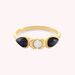 Anillo fino ECLIPSE - Azul / Oro - Anillos  | Agatha