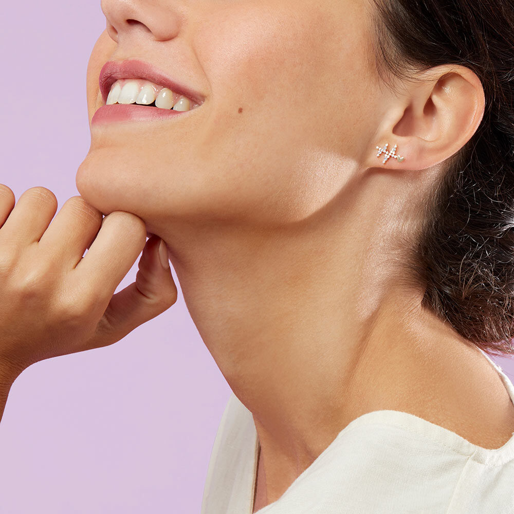 Piercing mini BEAT - Cristal / Dorado - Piercings  | Agatha