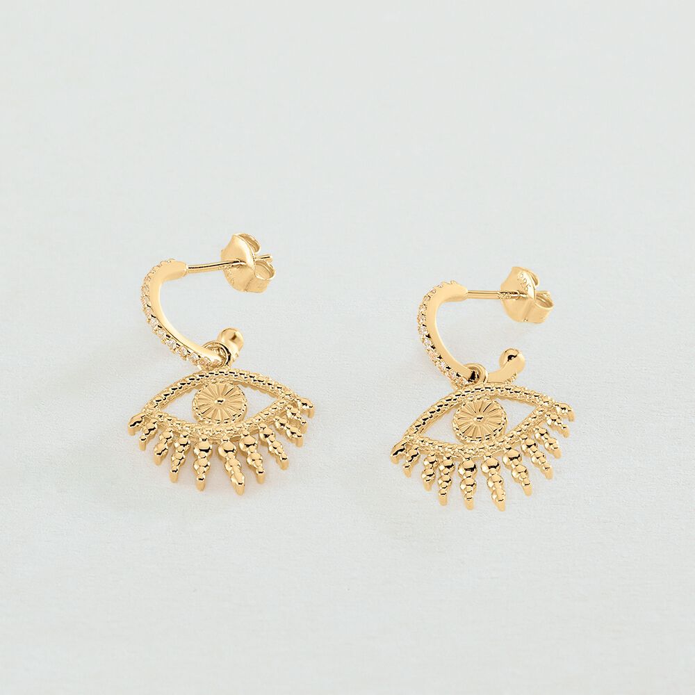 Criollas LUCKY EYE - Verde / Dorado - Pendientes  | Agatha