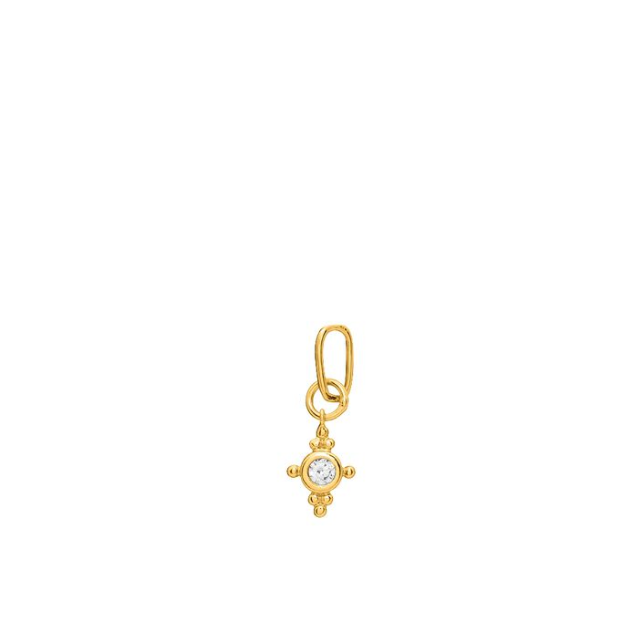 Colgante BOLITAS - Cristal / Dorado - Joyas  | Agatha