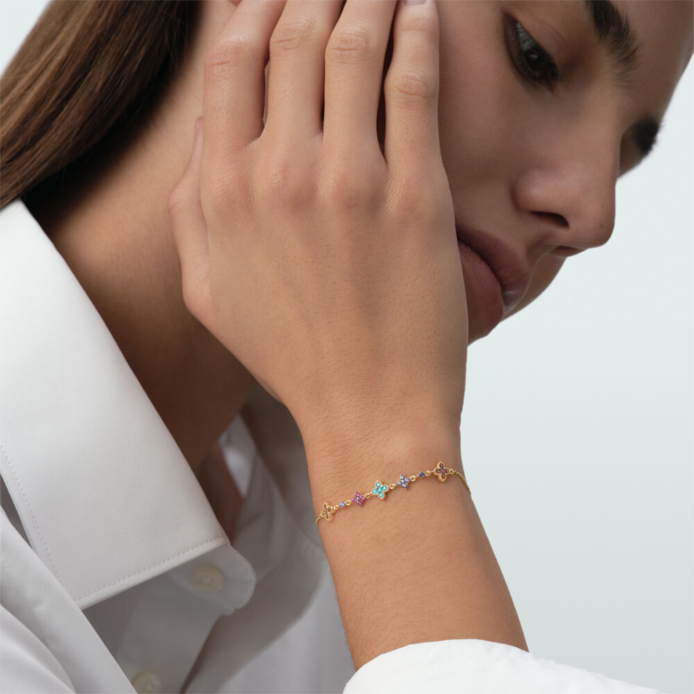 Pulsera de cadena BELOVED - Multicolor / Oro - Pulsera de cadena  | Agatha