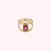 Anillo ancho CLEOPATR - Rosa / Oro - Anillos  | Agatha