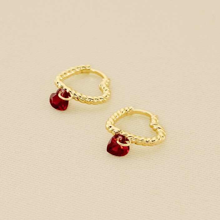 Criollas BEGUIN - Rojo / Oro - Pendientes  | Agatha