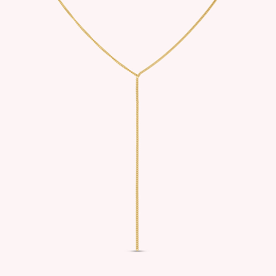 Collar largo EFFLEURE - Dorado