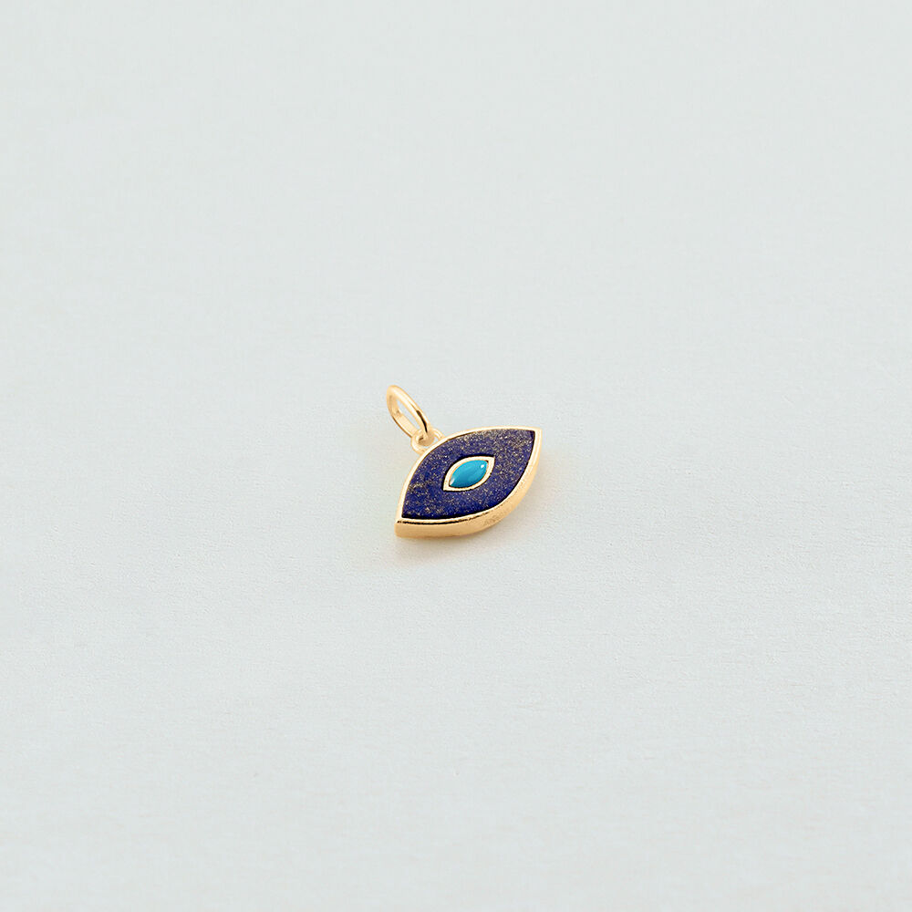 Colgante TALISMANS - Azul / Oro - Sin piedra  | Agatha