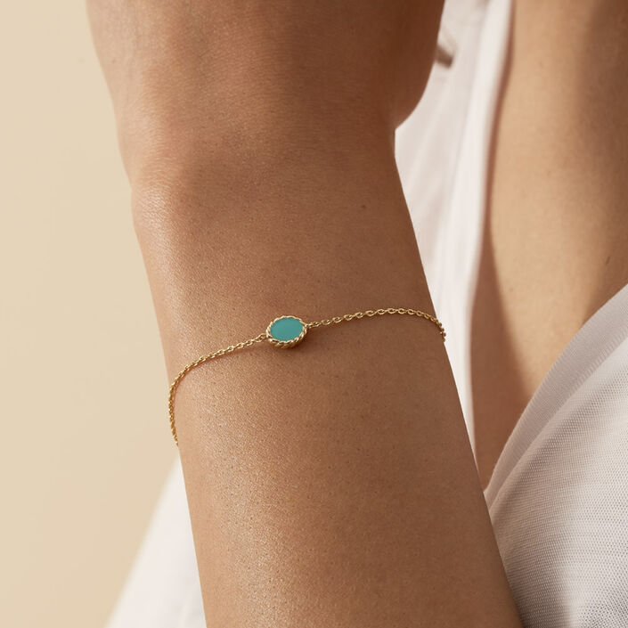 Pulsera de cadena ATMA - Lapis/ azul - Pulseras  | Agatha