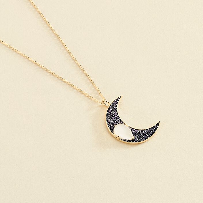 Collar midi CREPUSCULE - Azul / Oro - Collares  | Agatha