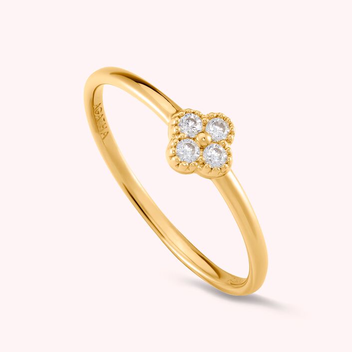 Anillo fino BELOVED - Cristal / Dorado - Anillos  | Agatha