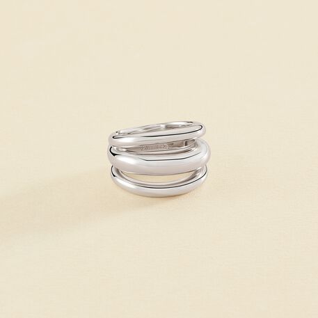 Anillo ancho TRIJONC - Plata - Anillos  | Agatha