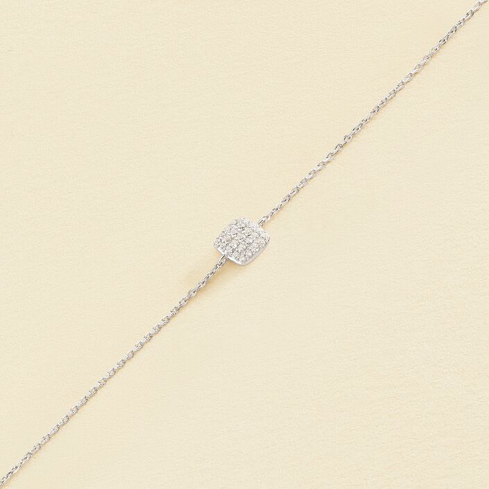 Pulsera de cadena GLORIA - Cristal / Plateado - Pulseras  | Agatha
