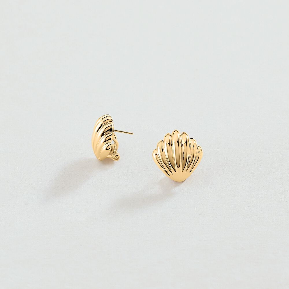 Pendientes largos N-13 - Dorado - Pendientes de fantasía  | Agatha