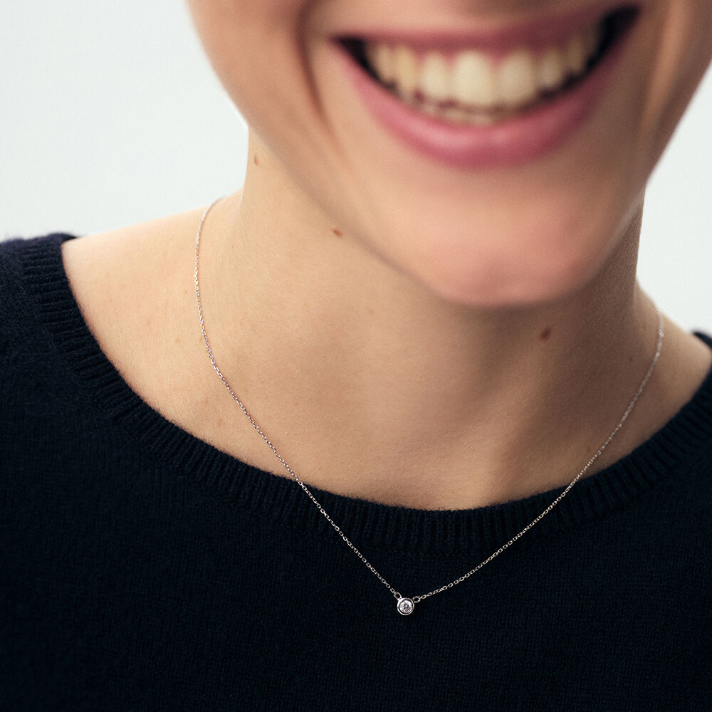 Collar corto BRILLANT - Cristal / Plateado - Collar corto  | Agatha
