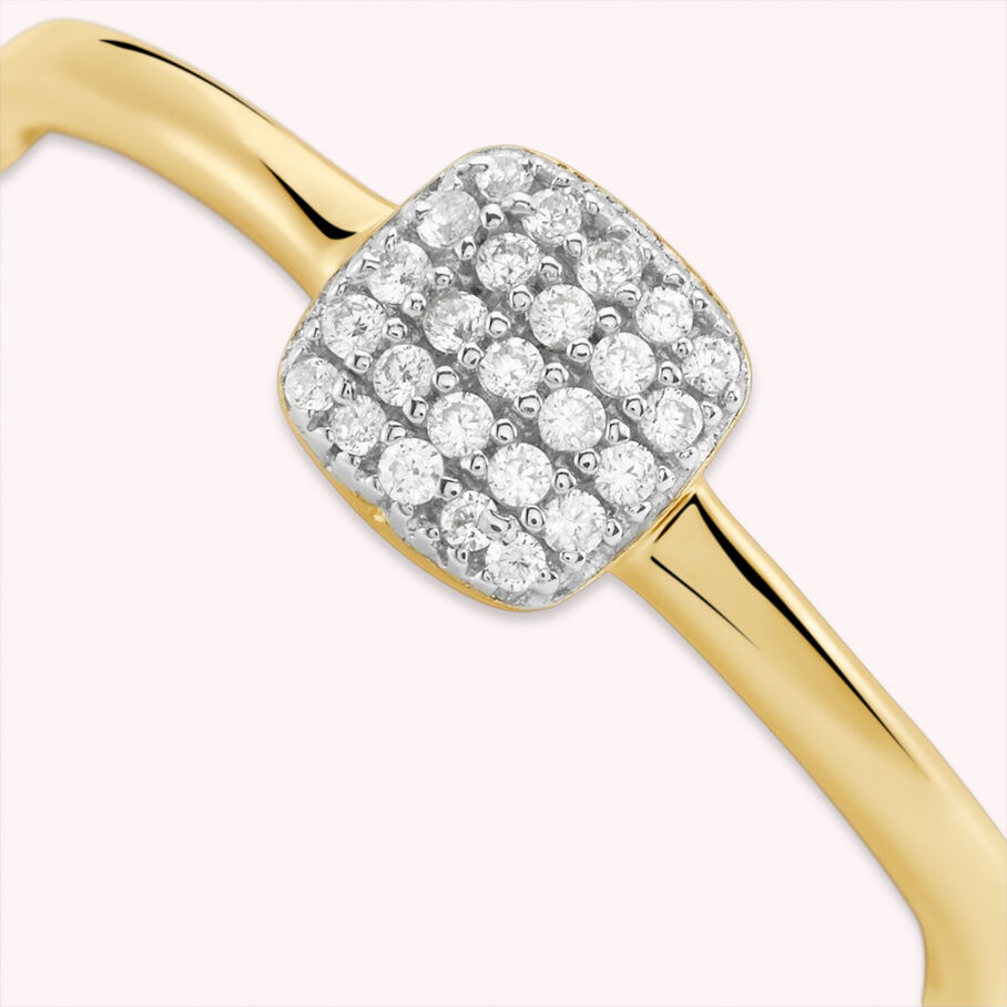 Anillo fino GLORIA - Cristal / Oro - Anillos  | Agatha