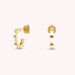 Criollas LUCILLE - Cristal / Oro - Pendientes  | Agatha
