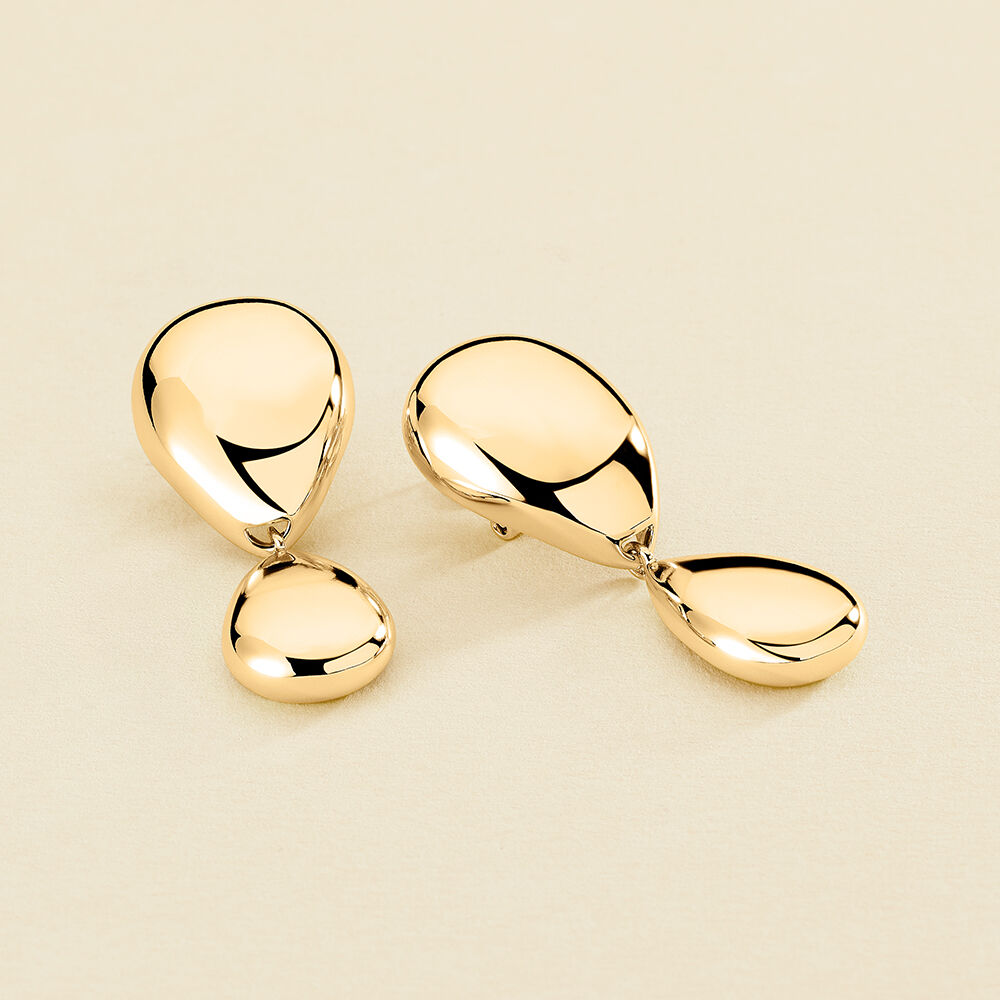 Pendientes largos DANAE - Dorado - Pendientes largos  | Agatha