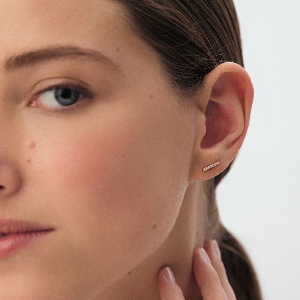 Pendientes cortos BARSHINE - Cristal / Dorado - Pendientes cortos  | Agatha