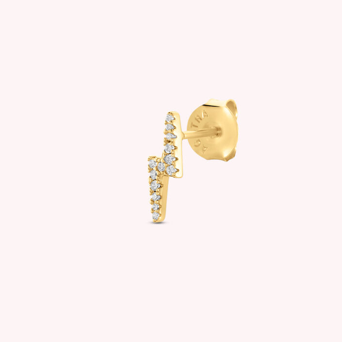 Piercing mini ECLAIR - Cristal / Dorado - Piercings  | Agatha