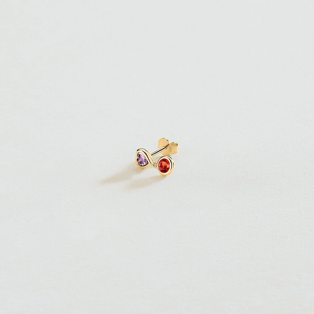 Piercing mini LILA - Violeta / Oro - Piercings  | Agatha