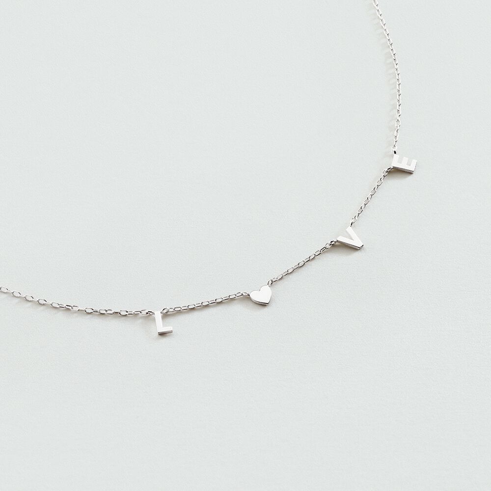 Collar corto WITH LOVE - Plata - Collar corto  | Agatha
