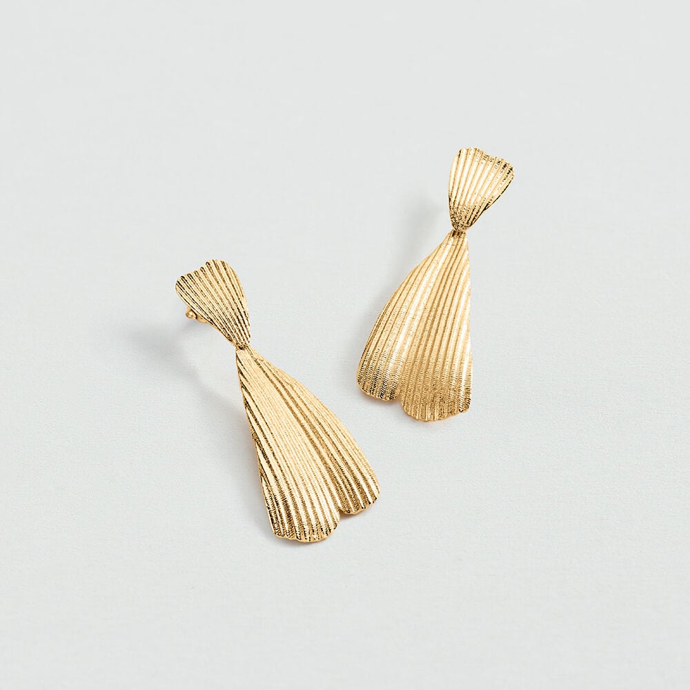 Pendientes largos CASSIS - Dorado - Pendientes largos  | Agatha