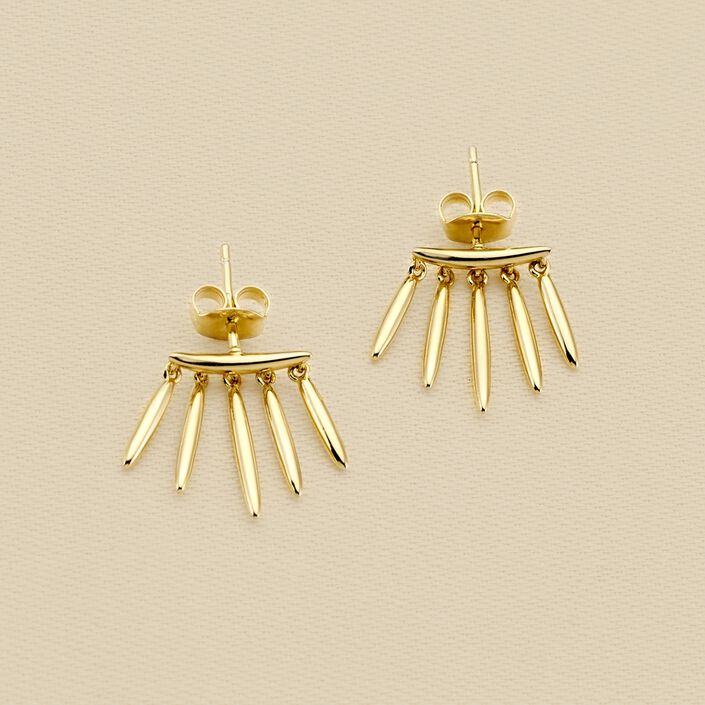 Pendientes cortos RADIEUX - Dorado - Pendientes  | Agatha