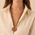 Collar largo TWIGGY - oro / camello - Collares  | Agatha